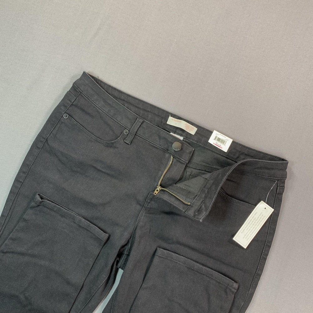 No Boundaries OPP Skinny Jeans Juniors 17 36x30 Black Mid Rise‎ Stretch Denim